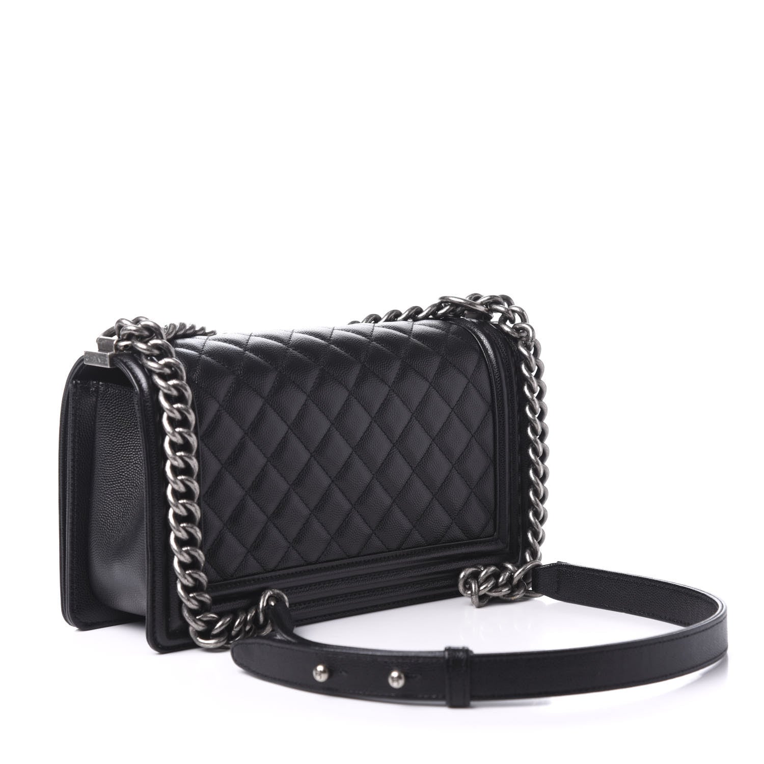 Chanel Caviar Quilted Medium Boy Flap Black 3 of 11
