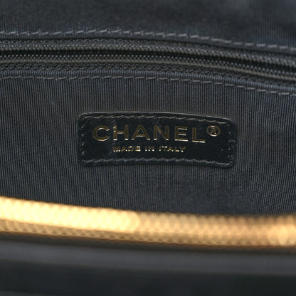 Chanel Calfskin Quilted Small Chain Me Tote Black 6 of 10