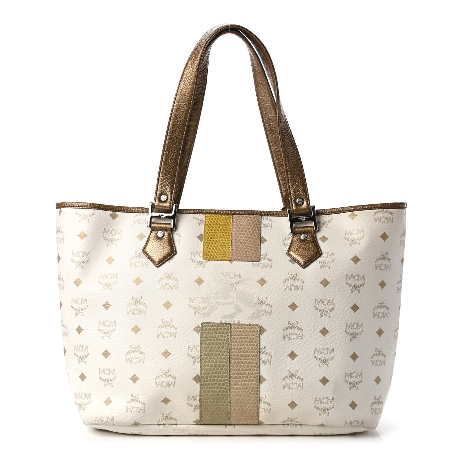 Visetos Striped Princess Lion Shoulder Bag White