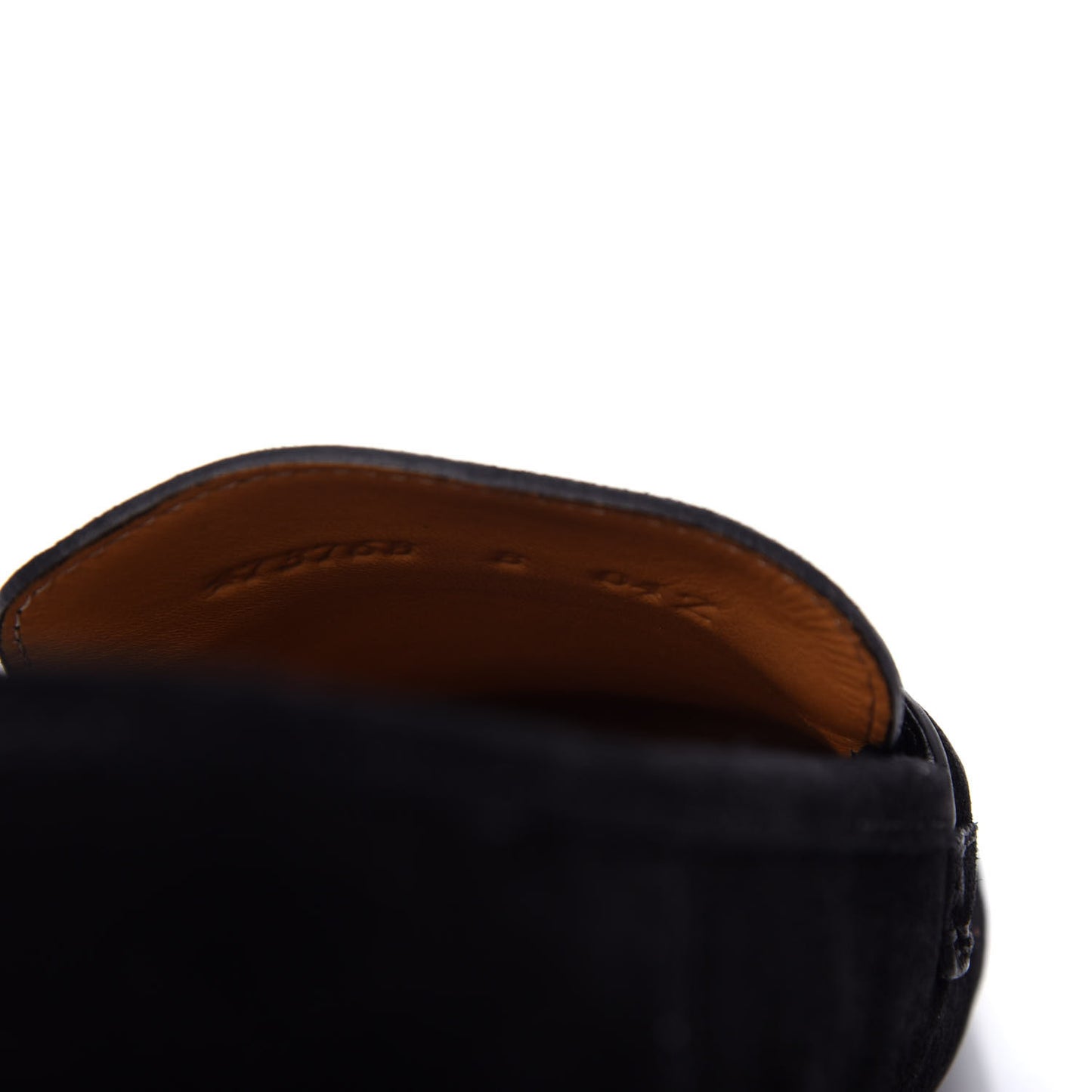 Suede Mens Driver Queen Loafers 8 Black