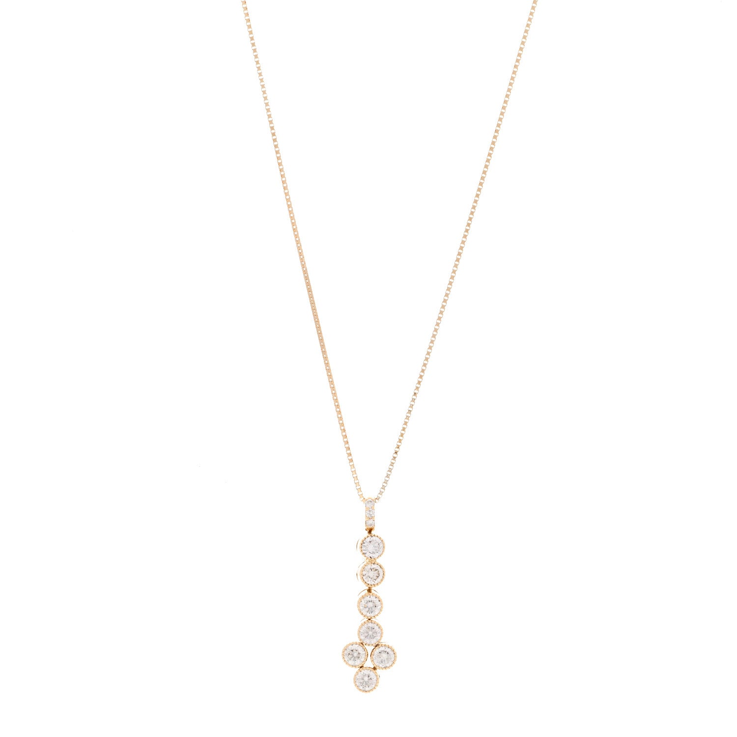 Parker & West by FASHIONPHILE 18K Yellow Gold Diamond 1.00ctw Magnetic Pendant Necklace 7 of 7