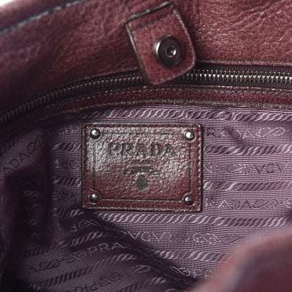 Prada Cervo Lux Ombre Zippered Tote Lampone 6 of 9
