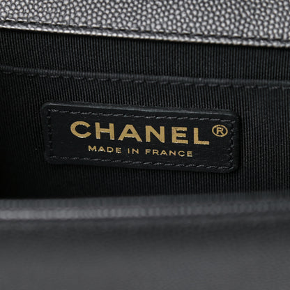 Chanel Caviar Quilted Medium Boy Flap Black 10 of 16