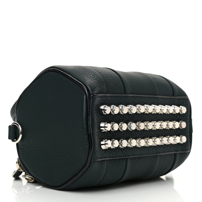 Alexander Wang Pebbled Lambskin Mini Rockie Dark Green Silver Hardware 4 of 8