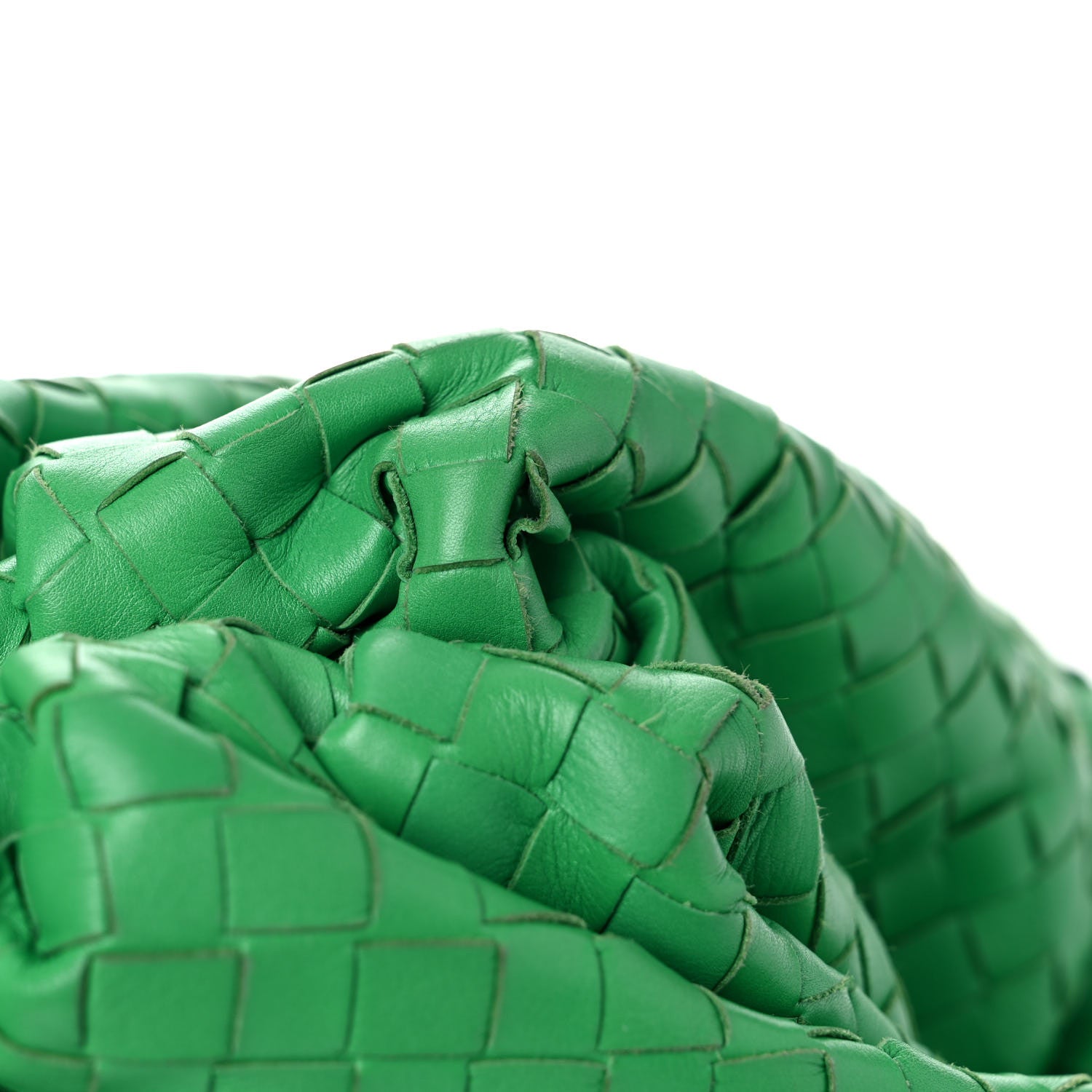 Bottega Veneta Nappa Maxi Intrecciato The Pouch Oversized Clutch Racing Green 15 of 15