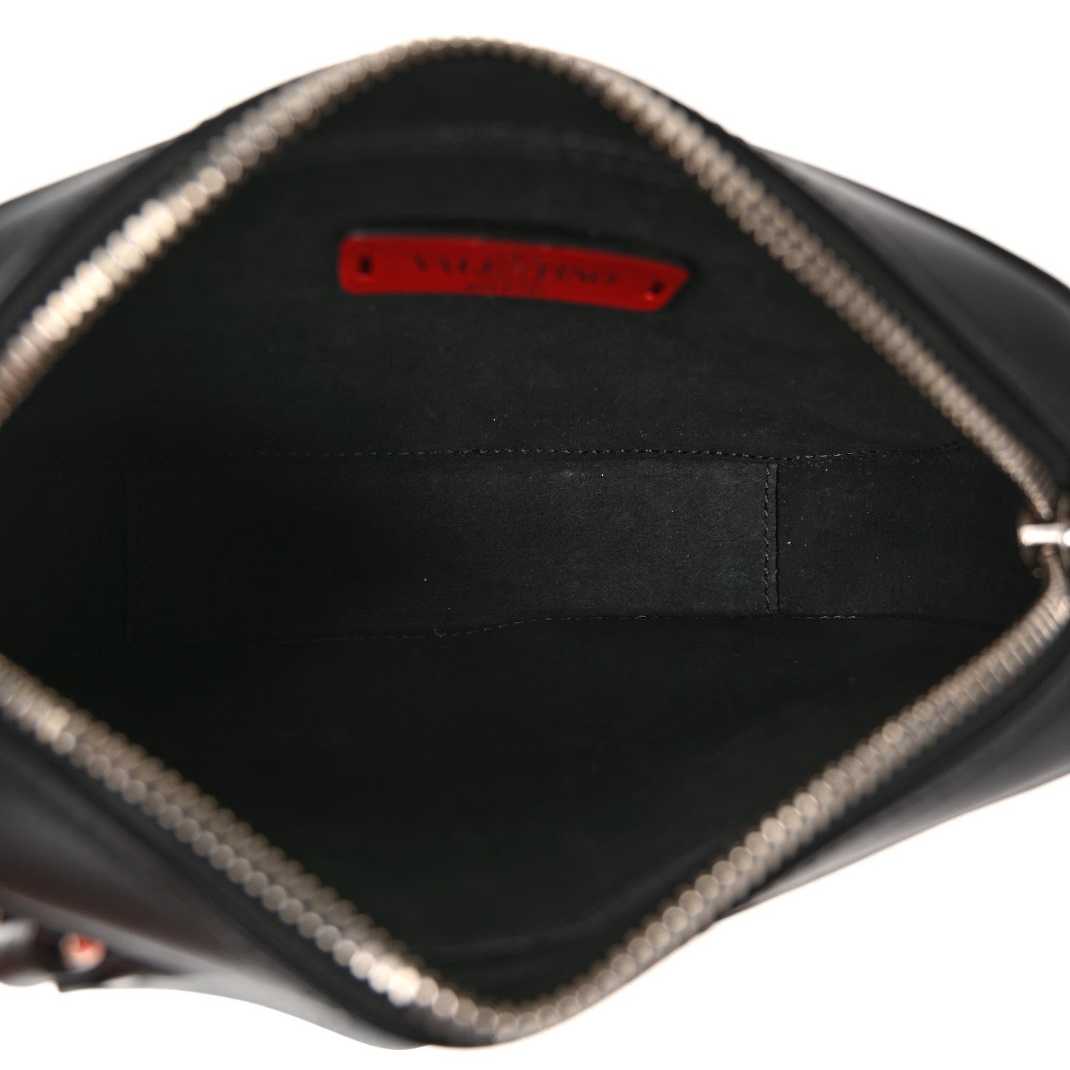 Valentino Garavani Smooth Calfskin 3D VLogo Print Convertible Belt Bag Black Orange 4 of 8