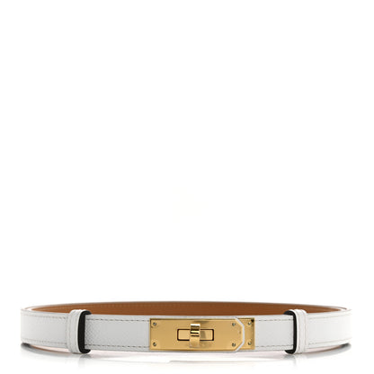 Hermes Epsom Kelly Belt White 1 of 4