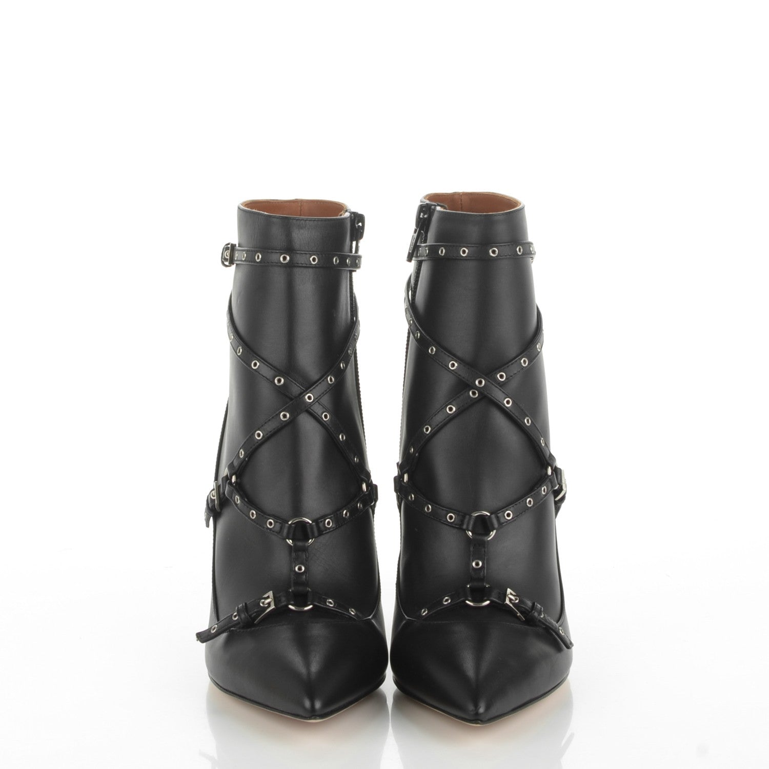 Valentino Garavani Nappa Love Latch 100mm Ankle Boots 37.5 Black 2 of 7