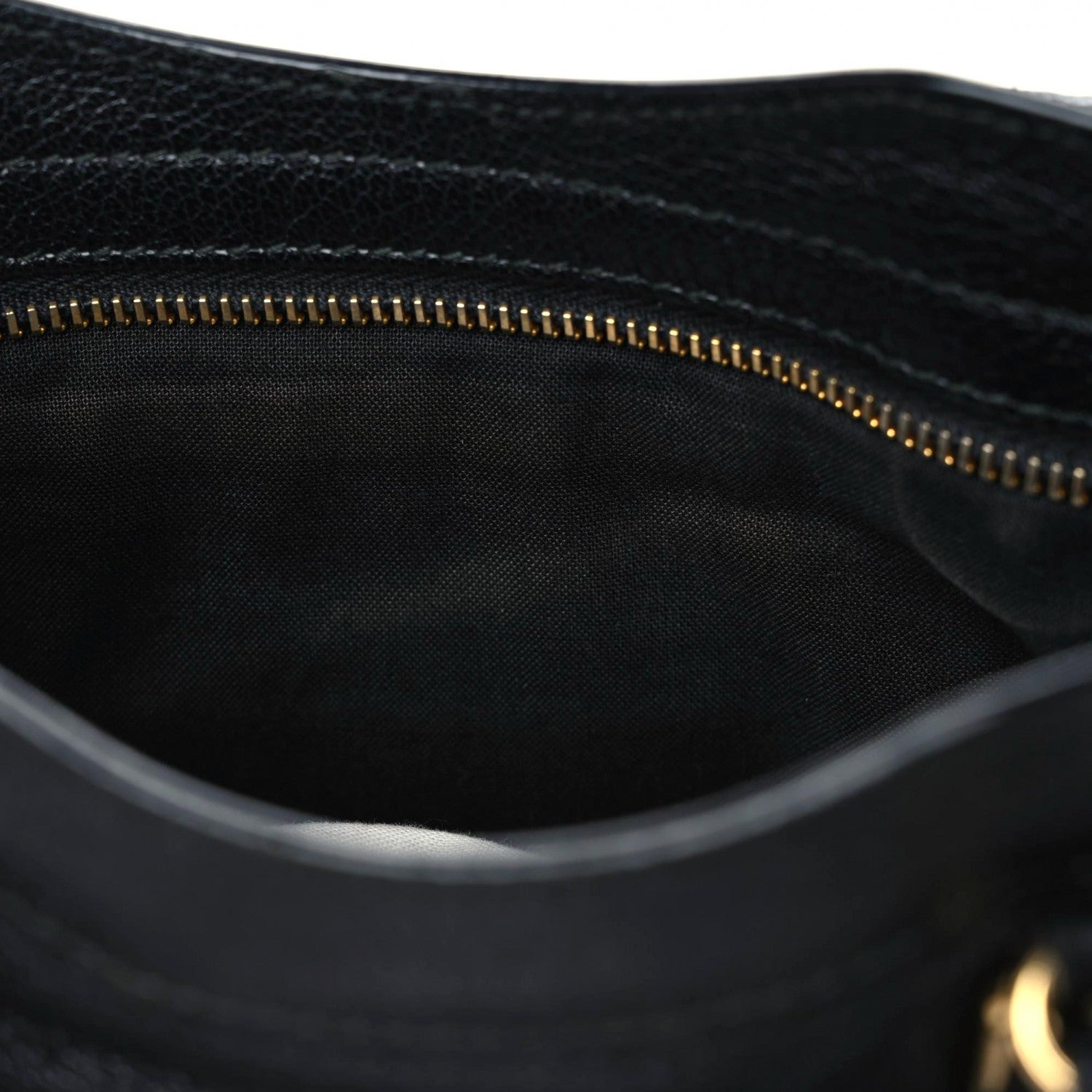 Balenciaga Chevre Gold Metallic Edge Hardware Mini City Black 8 of 11