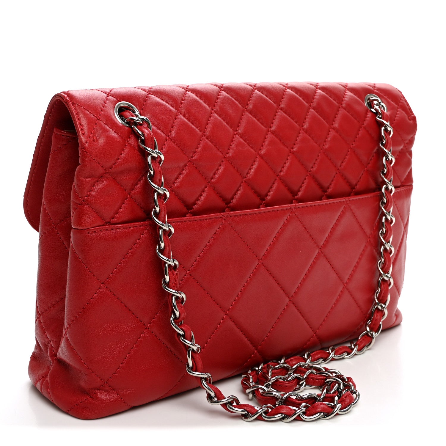 Chanel Calfskin Quilted In the Business Flap Bag Red 3 of 10