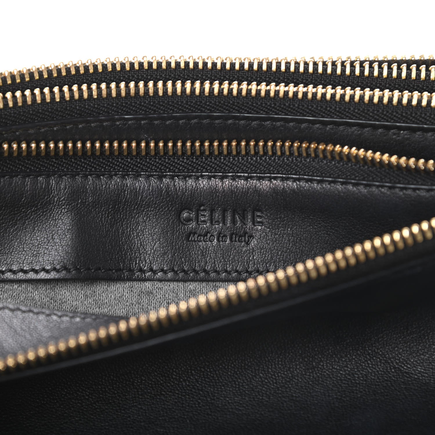 Celine Goatskin Large Trio Crossbody Bag Black 8 of 15