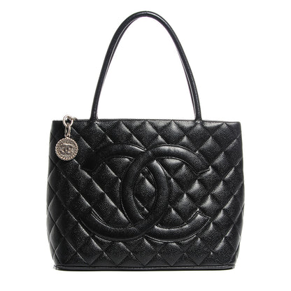 Chanel Caviar Quilted Medallion Tote Black 1 of 7