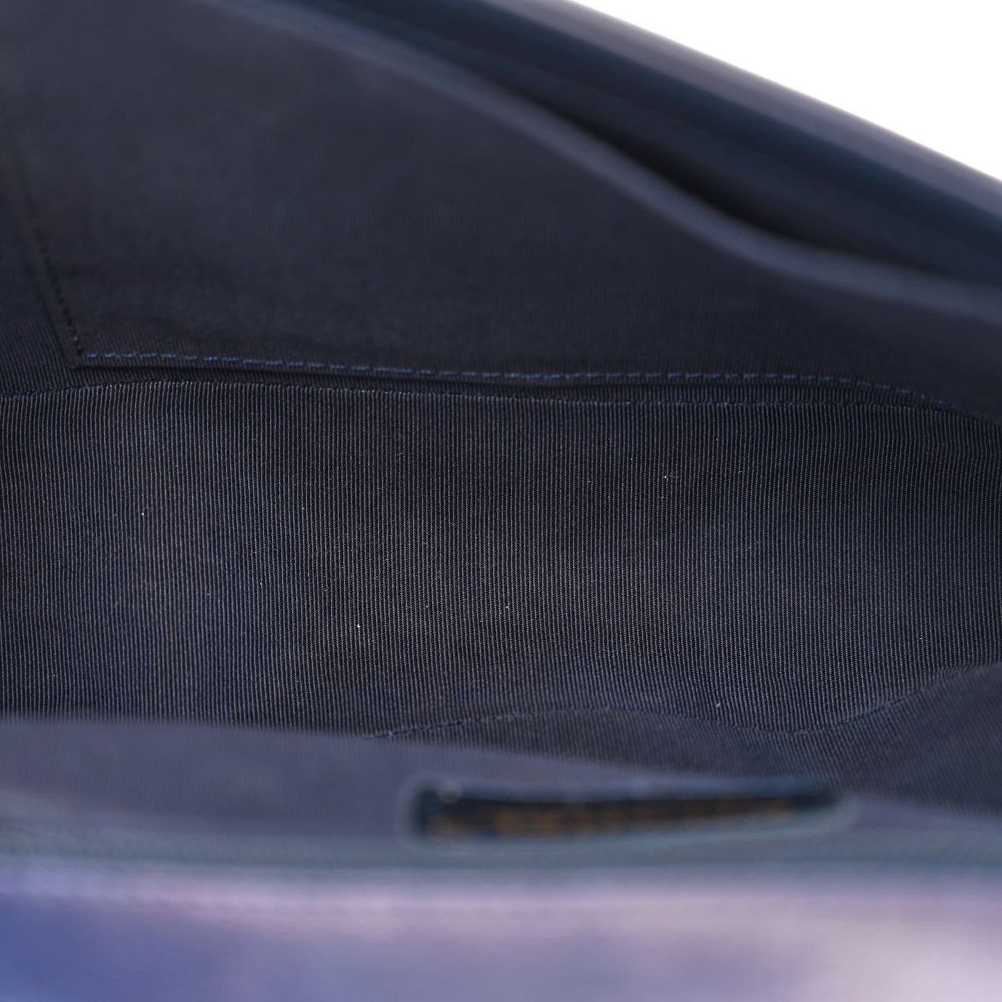 Lambskin Quilted New Medium Boy Flap Dark Blue