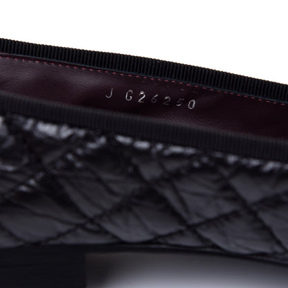 Chanel Aged Calfskin Quilted Cap Toe Ballerina Flats 37.5 Black 8 of 8