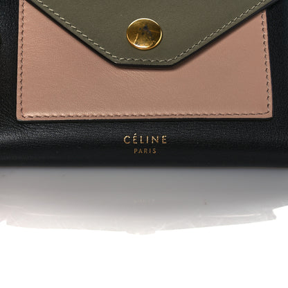 Celine Smooth Calfskin Pocket Card Holder Army Green 6 of 13