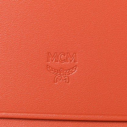 MCM Saffiano Snap Card Wallet Poppy Red 5 of 8
