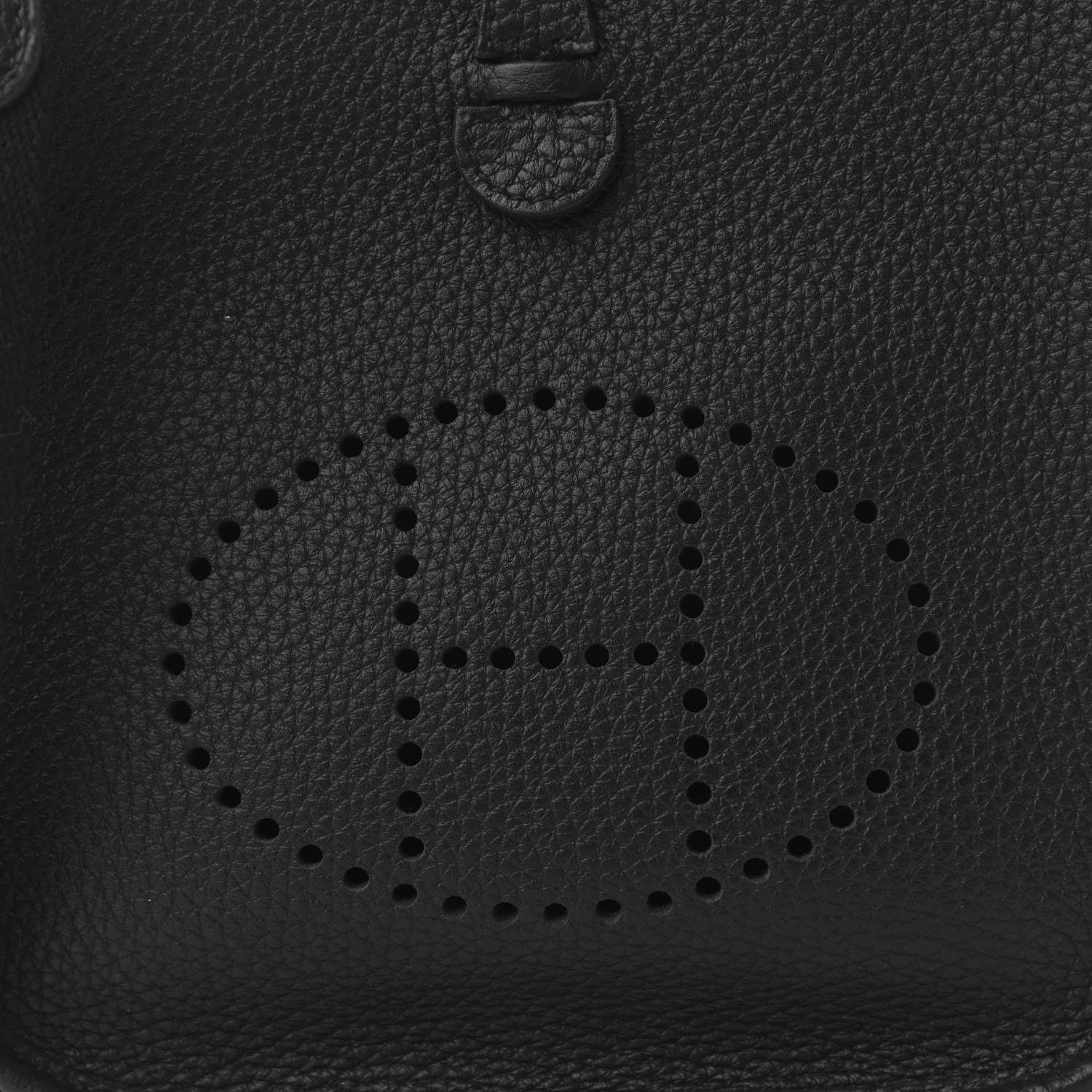 Hermes Taurillon Clemence Evelyne TPM Black 8 of 12