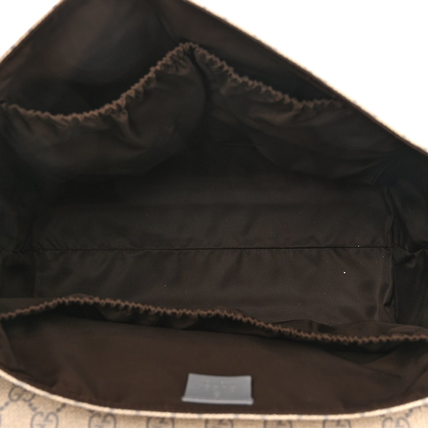GG Plus Monogram Messenger Diaper Bag Ecru Grigio