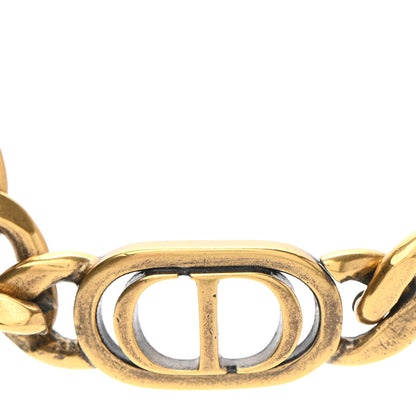 Christian Dior Metal Chain Choker Necklace Gold 4 of 7