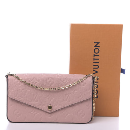 Louis Vuitton Empreinte Pochette Felicie Chain Wallet Rose Poudre 11 of 11