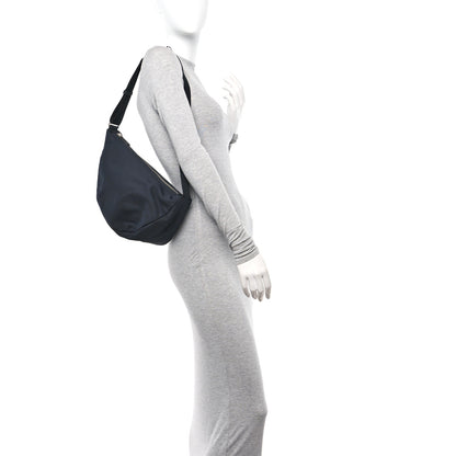 The Row Nylon Small Slouchy Banana Bag Black 2 of 8