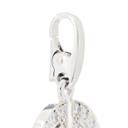 Cartier 18K White Gold Diamond Longevity Charm 4 of 6