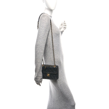 Chanel Calfskin Braided Mini My Own Frame Flap Black 2 of 13