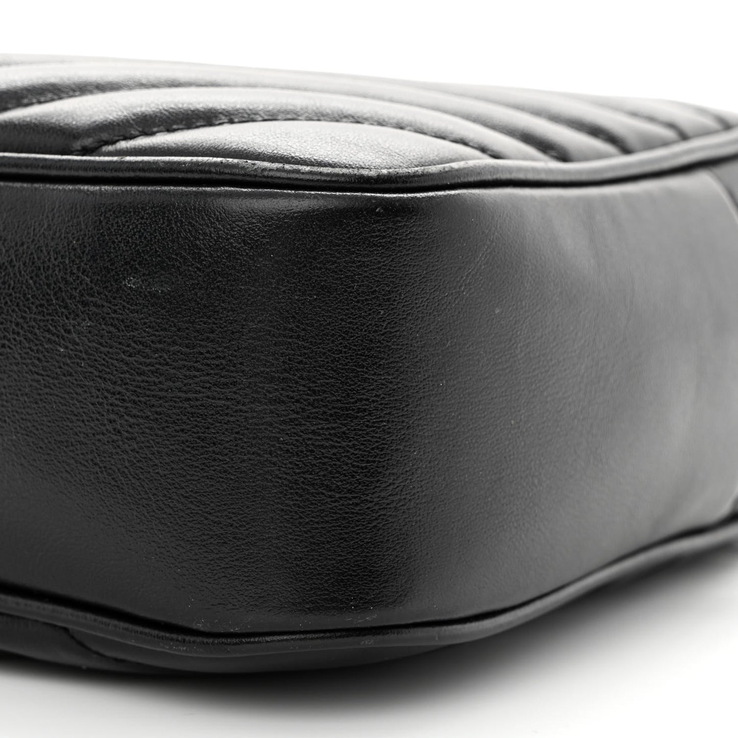 Calfskin Matelasse Monogram Lou Camera Bag Black