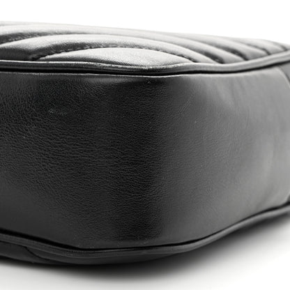 Saint Laurent Calfskin Matelasse Monogram Lou Camera Bag Black 10 of 12