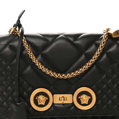 Versace Nappa Quilted La Medusa Chain Crossbody Black 7 of 10