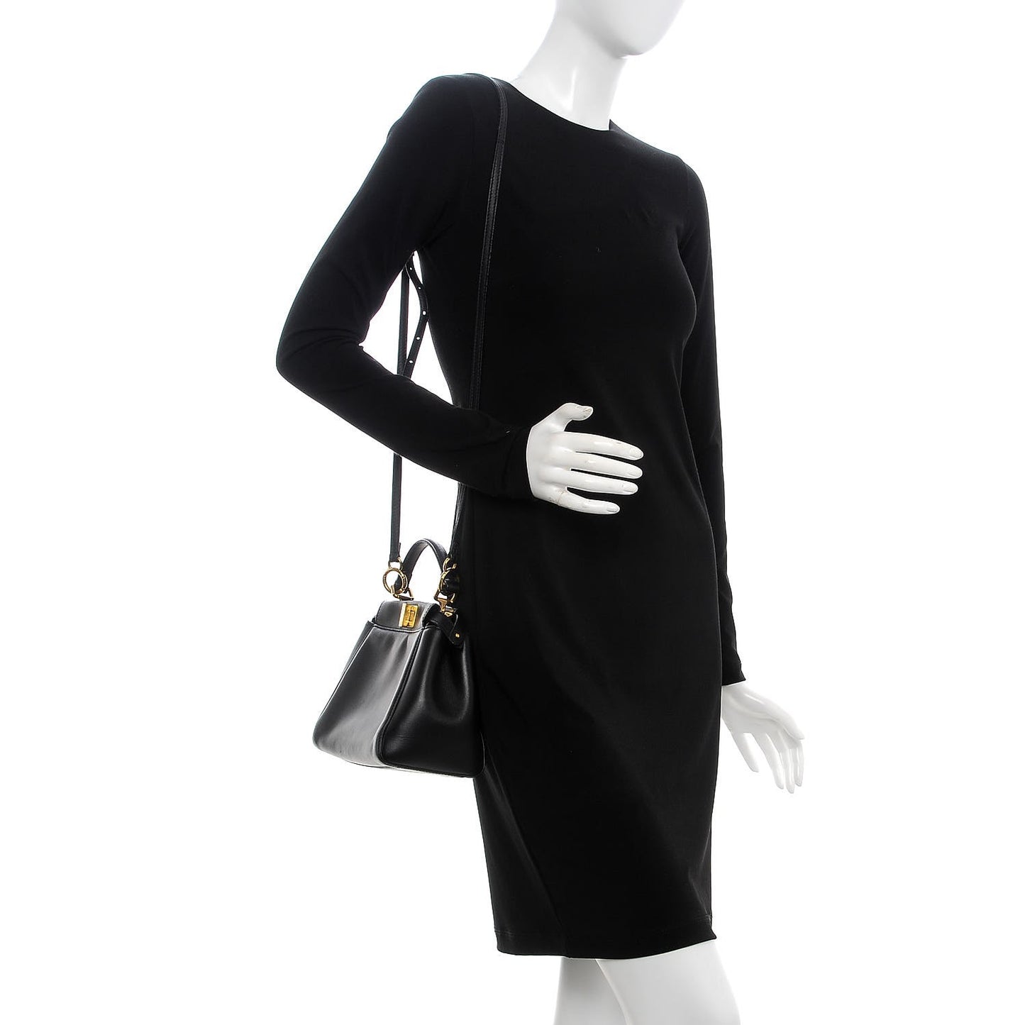 Nappa Mini Peekaboo Iconic Satchel Black