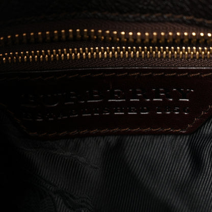 Burberry Calfskin Metal Stitch Lowry Chocolate 6 of 9