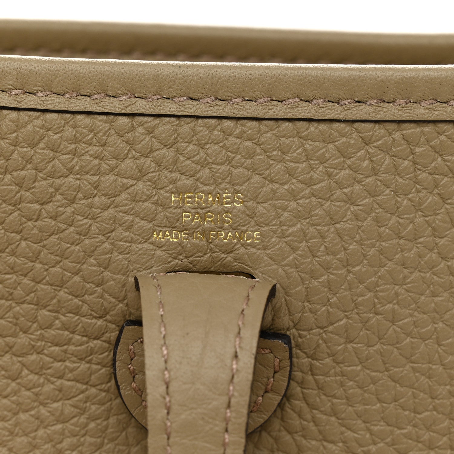 Hermes Taurillon Clemence Sangle Evelyne TPM Beige Marfa 6 of 11