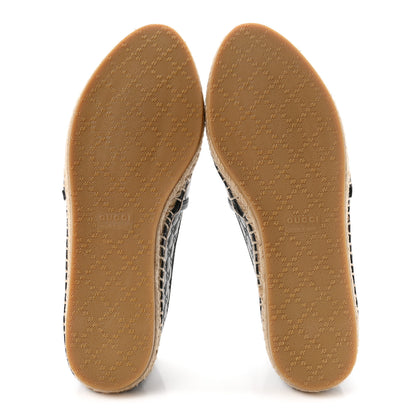 Gucci Microguccissima Signature Espadrilles 38 Black 6 of 10