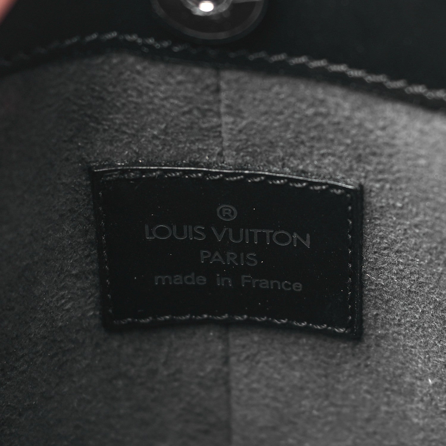 Louis Vuitton Epi Demi Lune Pochette Black 6 of 9