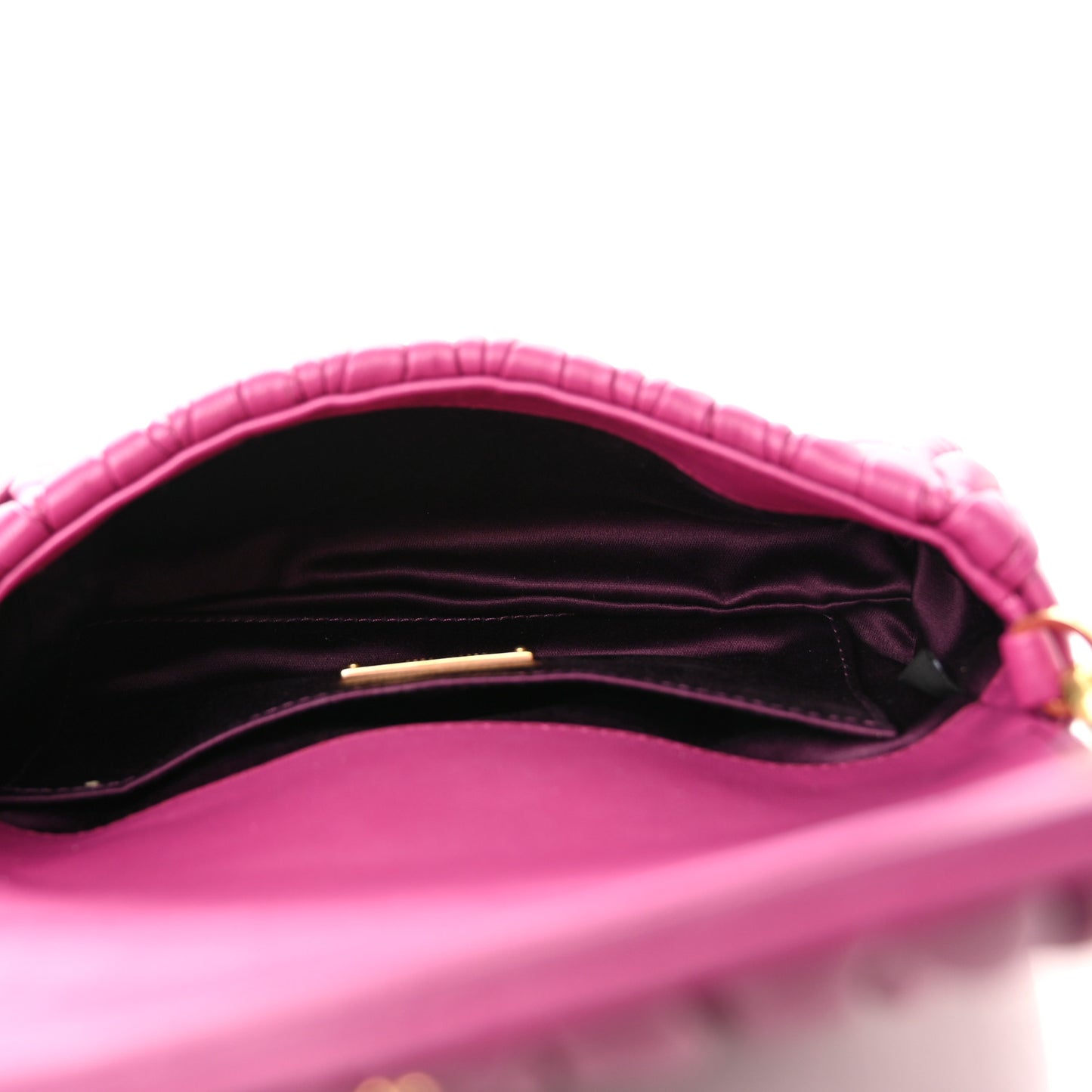 Nappa Matelasse Crossbody Flap Fuxia