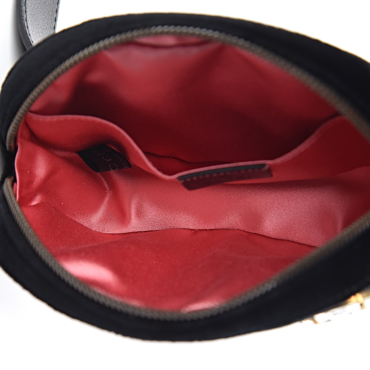 Gucci Velvet Matelasse Marquise Crystals GG Marmont Belt Bag 75 30 Black 5 of 11