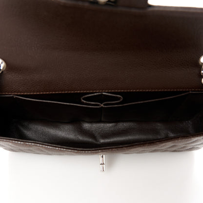 Chanel Caviar Quilted East West Flap Dark Brown 9 of 21
