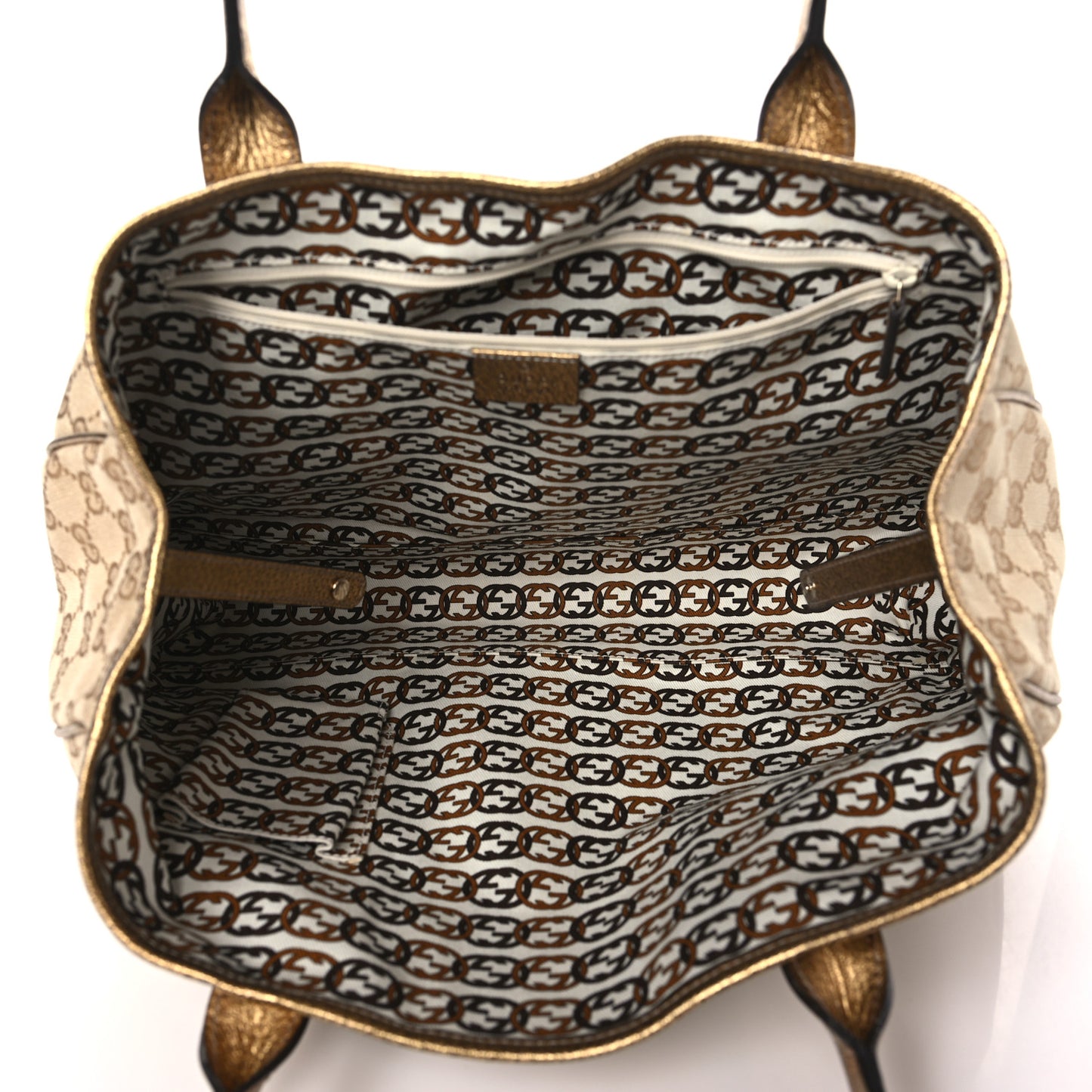 Monogram Medium Princy Tote Gold