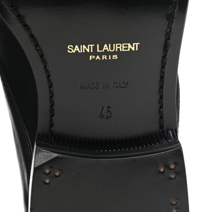 Saint Laurent Calfskin Dare 25 Jodhpur Ankle Boots 45 Black 6 of 9