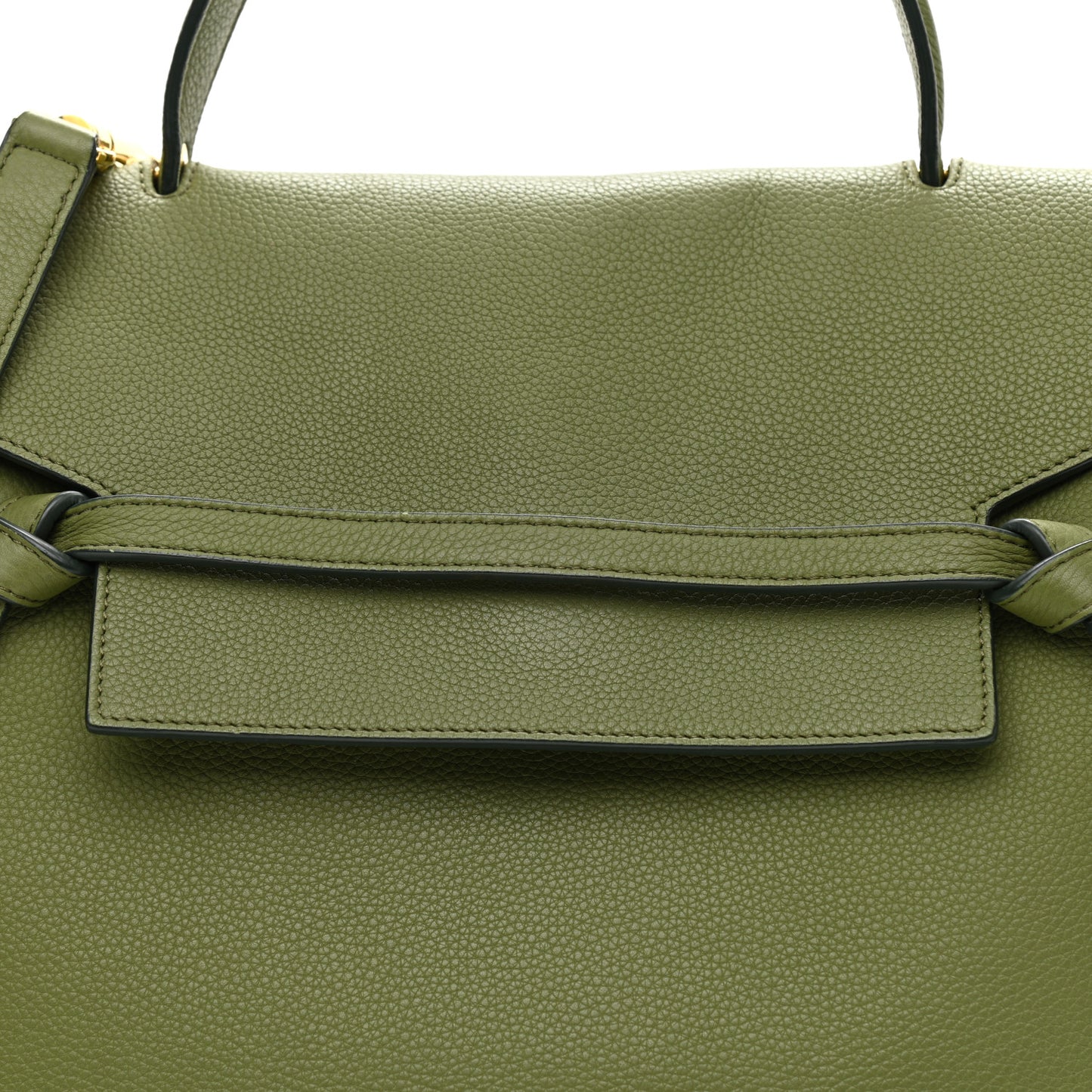 Baby Grained Calfskin Mini Belt Bag Green
