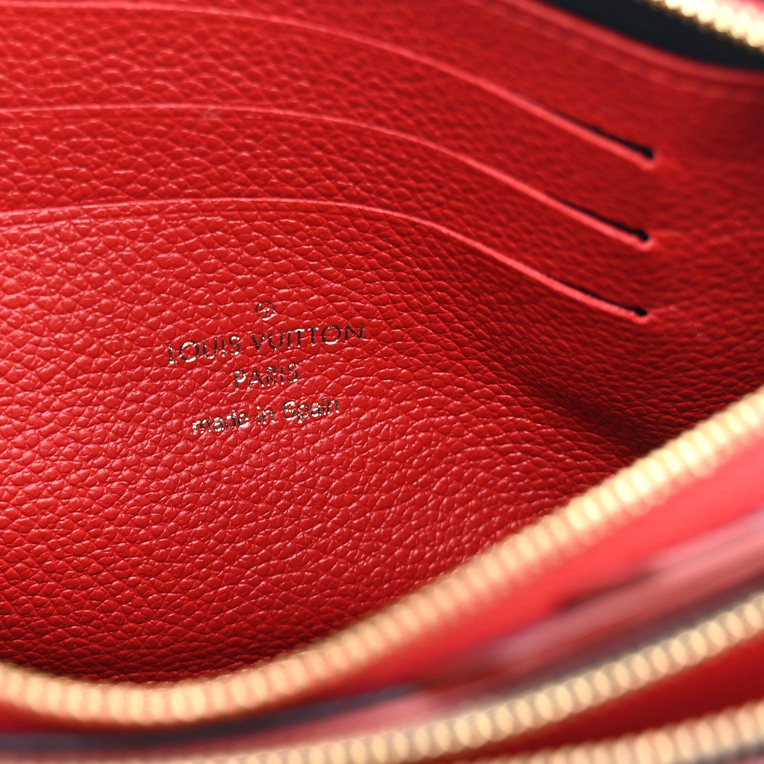 Louis Vuitton Empreinte Double Zip Pochette Marine Rouge 7 of 10
