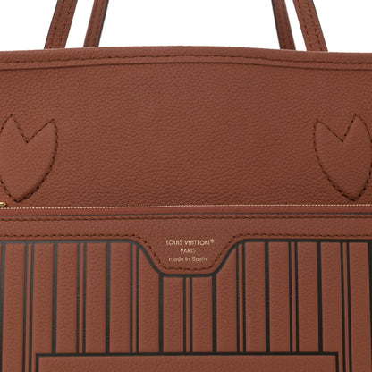 Louis Vuitton Monogram Calfskin Neo Neverfull Inside Out MM Tan 12 of 17