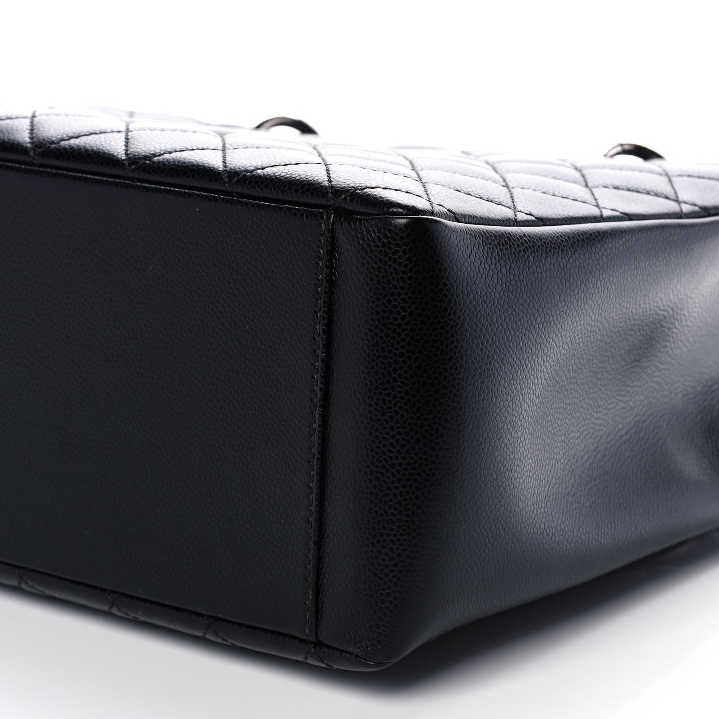 Caviar Quilted Grand Shopping Tote GST Black
