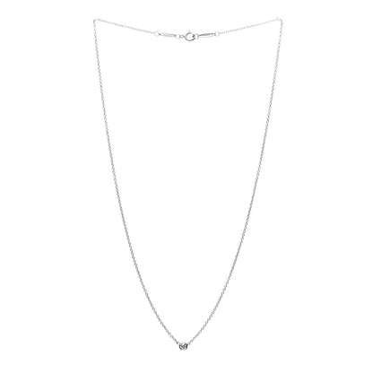 Tiffany Platinum Diamond .08ct Elsa Peretti Diamonds by the Yard Pendant Necklace 3 of 9