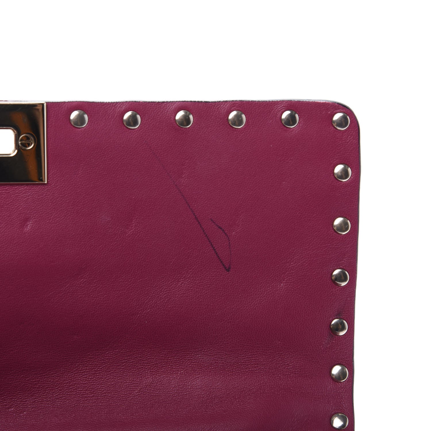 Valentino Garavani Nappa Medium Rockstud Spike Shoulder Bag Deep Cyclamin 7 of 12