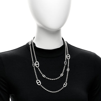 Hermes Sterling Silver Farandole Necklace 120 2 of 6