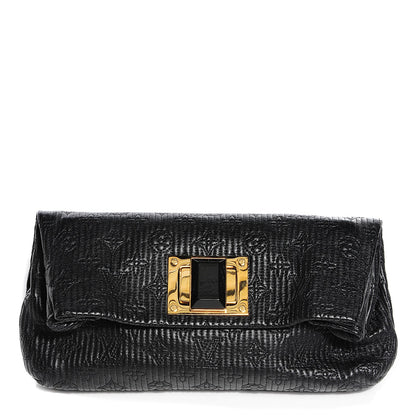 Louis Vuitton Calfskin Quilted Monogram Altair Clutch Black 1 of 7