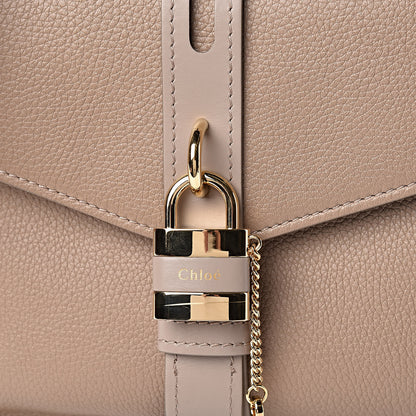 Chloe Shiny Grained Calfskin Medium Aby Day Shoulder Bag Motty Grey 10 of 10