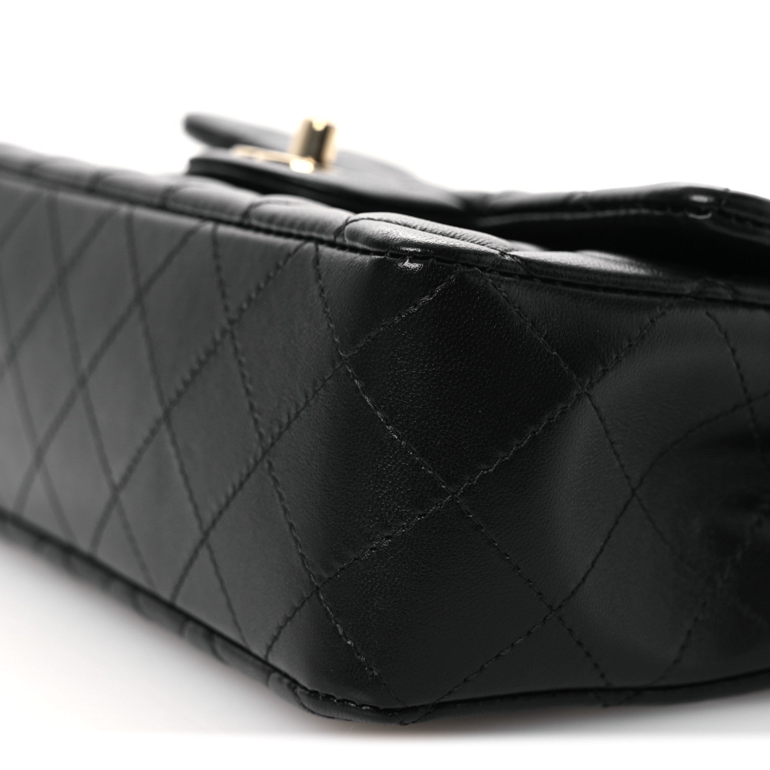Chanel Lambskin Quilted Mini Rectangular Flap Black 10 of 12